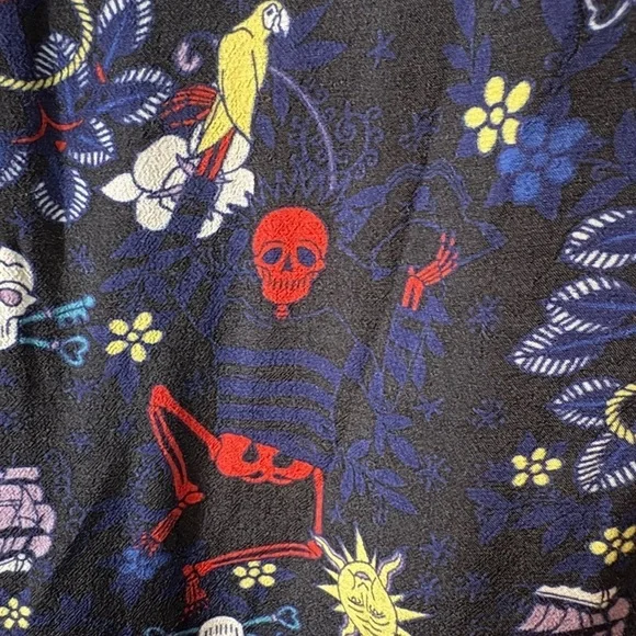 Zadig & Voltaire Theresa Tatoo Pirate Print, Viscose Blue Blouse. Relaxed fit. - Picture 3 of 16